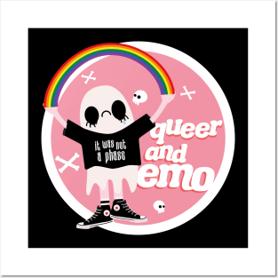 Queer and Emo Badge Posters and Art